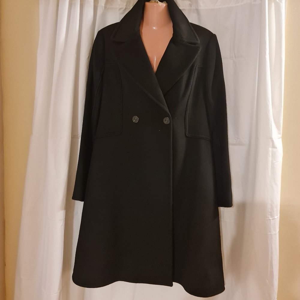 Dawn lewy. Wool black coat s.  XL